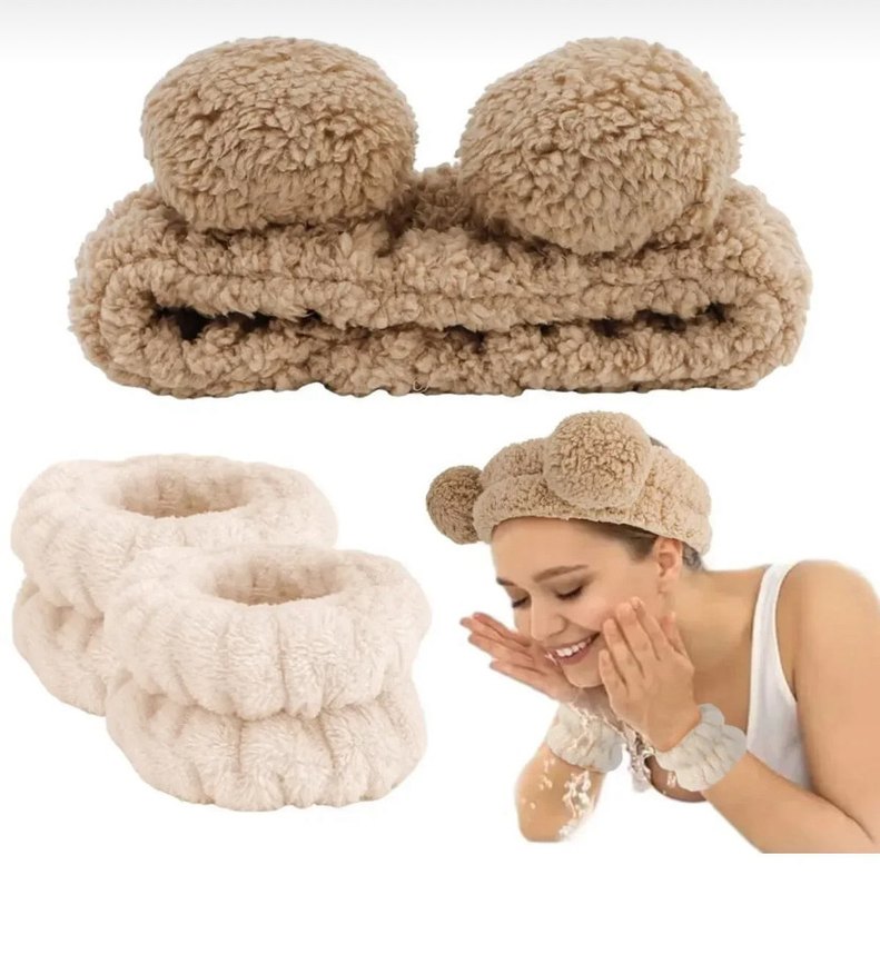 Kızlar için makyaj cilt bakımı Yüz Bakım Saç Bandı - Görsel 2