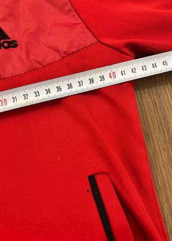 Kırmızı Adidas Fermuarlı Eşofman Takımı - Görsel 3