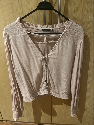 Abercrombie& fitch kısa crop gömlek