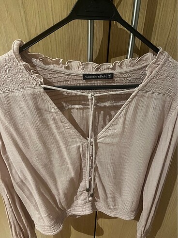 m Beden Abercrombie& fitch kısa crop gömlek