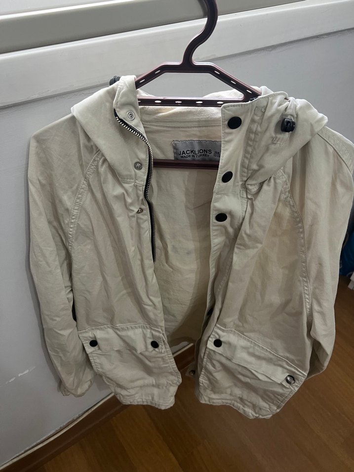 Düğmeli bej yazlık  ceket çocuk - Görsel 3