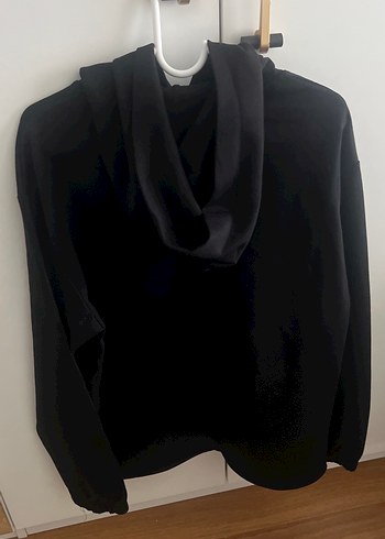 m Beden siyah Renk Siyah Kadın Oversize Sweatshirt