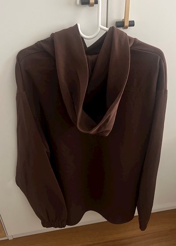l Beden kahverengi Renk Kadın Kahverengi Rahat Sweatshirt