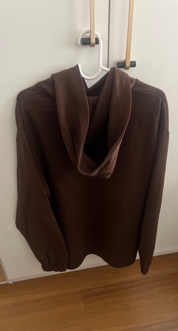 Kadın Kahverengi Rahat Sweatshirt - Görsel 4