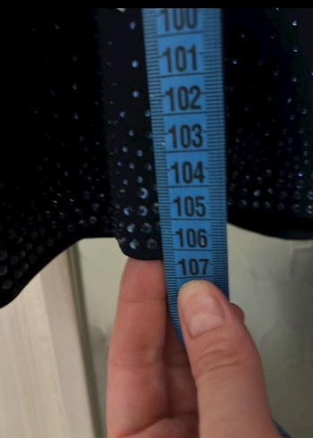 Lacivert Uzun Drapeli Kadın Elbise - Görsel 6