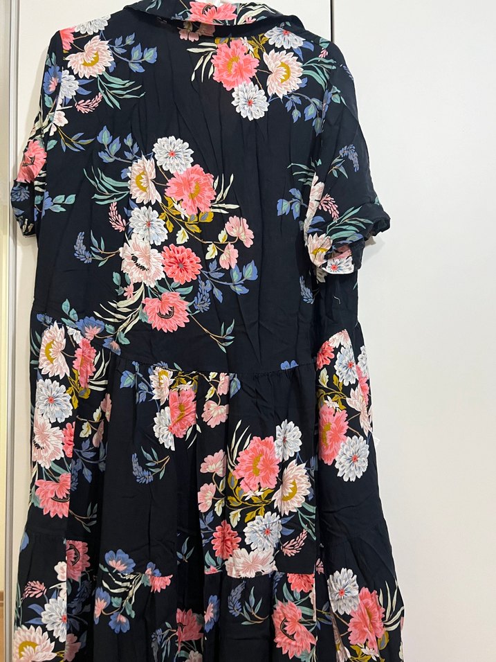 Çiçek Desenli Bohem Uzun Elbise - Görsel 3