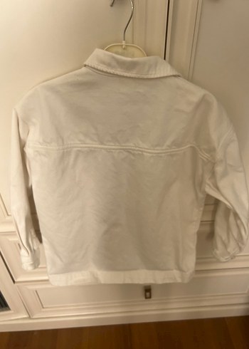 Erkek çocuk Beyaz kot  Düğmeli Ceket - Görsel 3