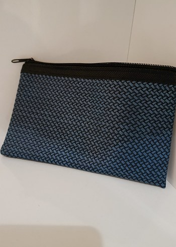 Lacivert Baskılı Sarraf Çantası cüzdan - Görsel 2