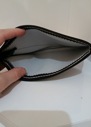 Lacivert Baskılı Sarraf Çantası cüzdan - Görsel 3