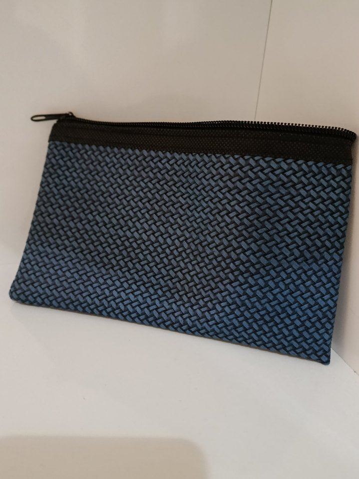 Lacivert Baskılı Sarraf Çantası cüzdan - Görsel 2