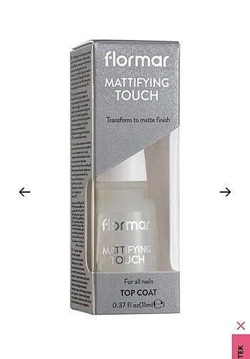 Flormar Mattifying Touch Mat Görünüm Veren Son Kat Tırnak Cilası