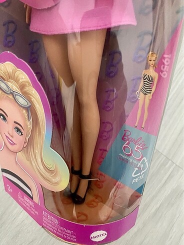 Beden Barbie 65. Yıl özel bebek koleksiyonluk