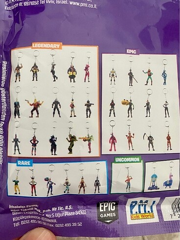  Beden Fortnite anahtarlık