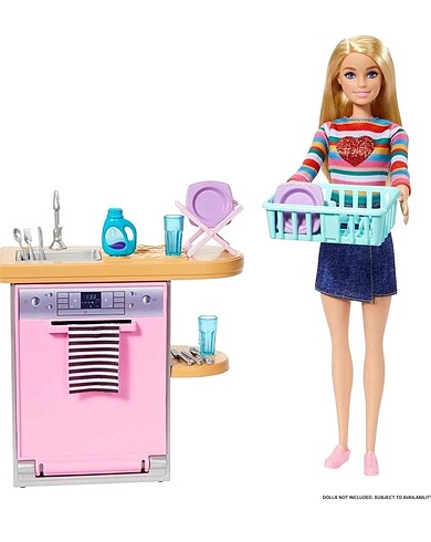  Beden Renk Barbie ev dekorasyon oyun seti