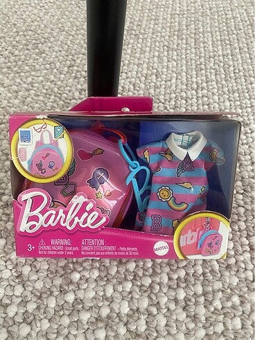 Barbie aksesuar ve kıyafet set