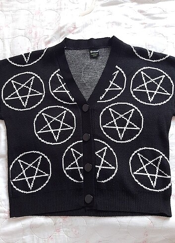 diğer Beden siyah Renk Pentagram desen hırka