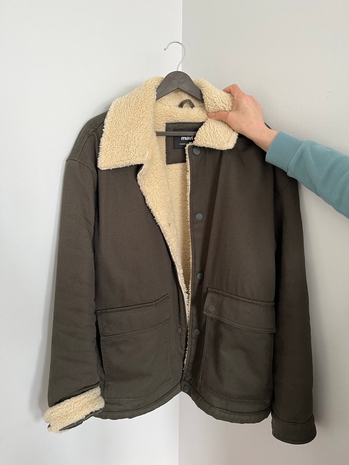 Düğmeli Kahverengi erkekCeket - Görsel 2