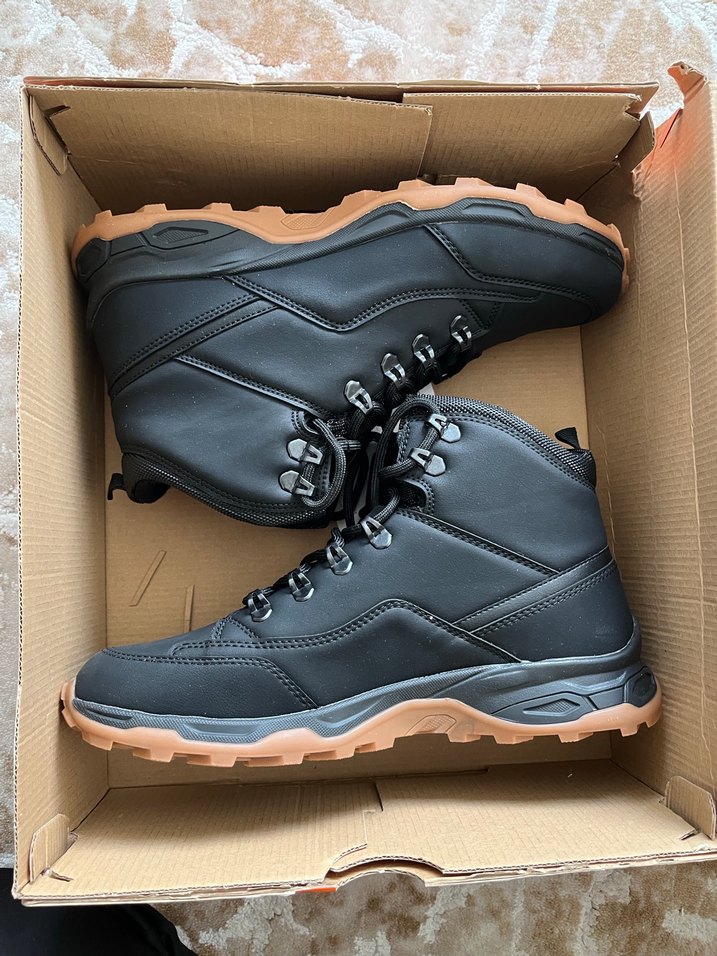 Siyah Gri Bağcıklı Erkek Outdoor Bot - Görsel 2