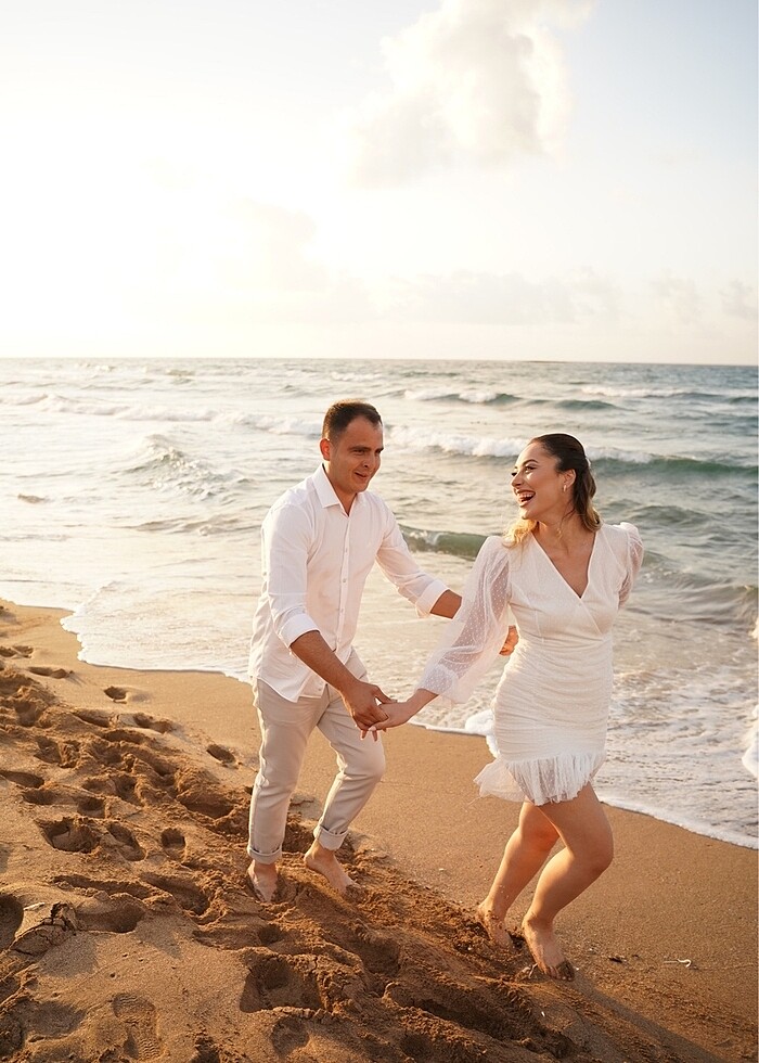 Beyaz çekim elbisesi - Görsel 2