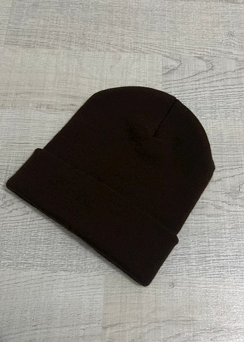 Kahverengi Kadın Örgü Yün Bere - Görsel 2