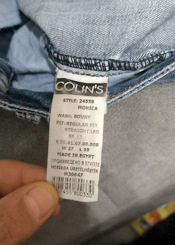 Kadın Gri Mavi Bol Paça Kot Pantolon - Görsel 2