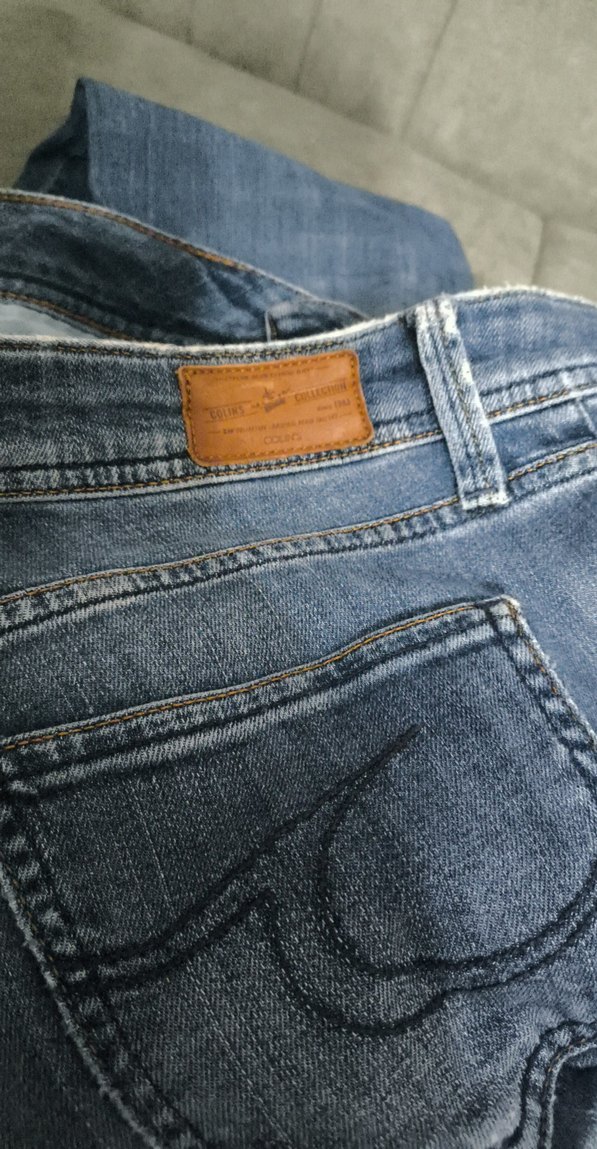 Kadın Gri Mavi Bol Paça Kot Pantolon - Görsel 3