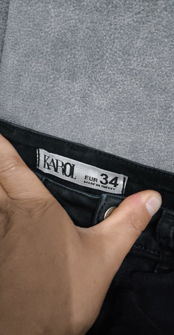 Siyah Dar Kesim Midi Denim Kadın Jean - Görsel 2