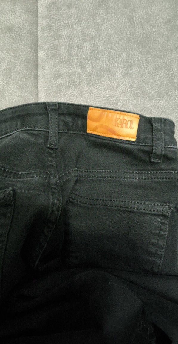 Siyah Dar Kesim Midi Denim Kadın Jean - Görsel 3