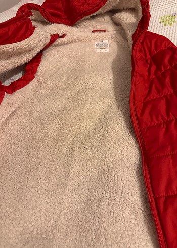 Kırmızı Parlak Kadın Şişme Yelek Fermuarlı - Görsel 2