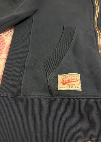 Diğer Fermuarlı Kapüşonlu Mavi Kadın Sweatshirt