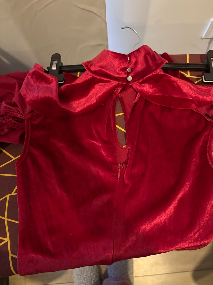 Kırmızı Kadın Abiye Elbise - Görsel 2