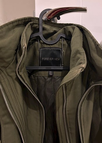 Kürk Detaylı Kadın Haki Kışlık Mont - Görsel 2