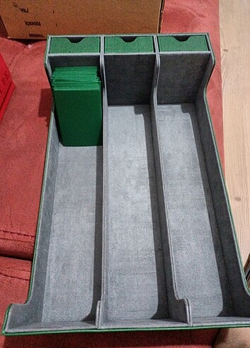 Dosmagic marka 3 oluklu tcg kart storage box