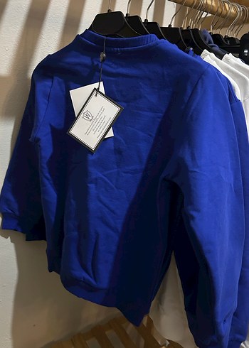 Mavi Baskılı Sweatshirt - Görsel 4