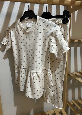 Kız Çocuk Desenli Fırfırlı Talt üst takım - Görsel 3