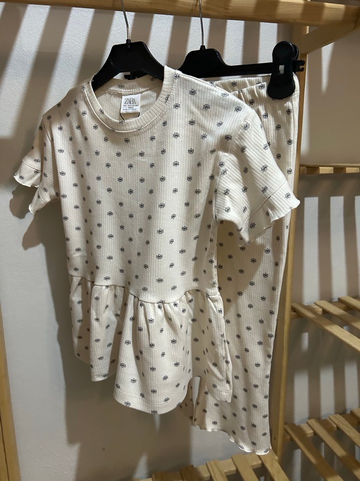 Kız Çocuk Desenli Fırfırlı Talt üst takım - Görsel 3