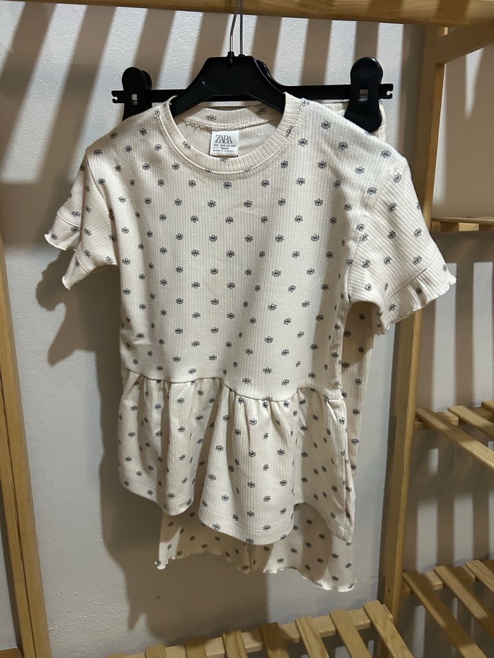 Kız Çocuk Desenli Fırfırlı Talt üst takım - Görsel 5