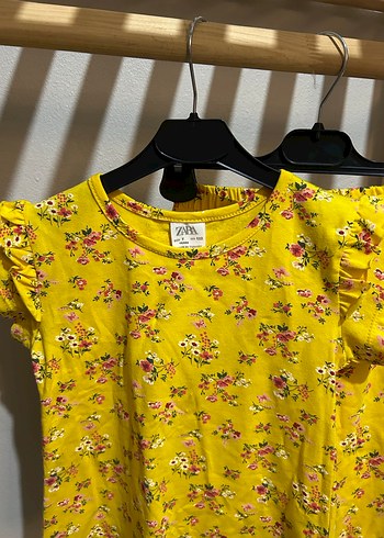 Sarı Desenli kız çocuk alt üst takım - Görsel 2