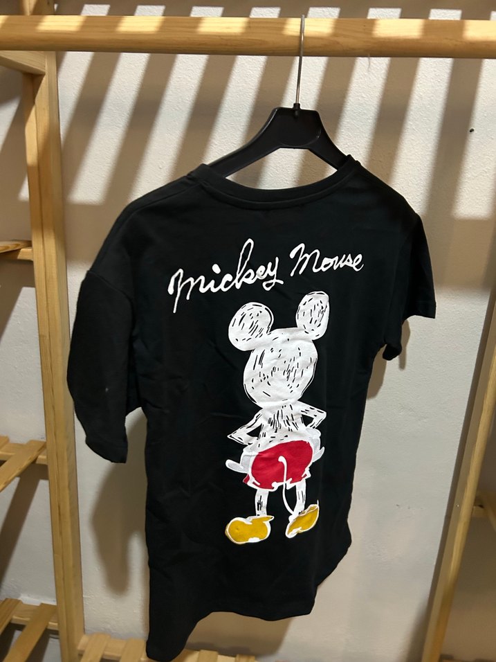 Çocuk Siyah Baskılı Kısa Kollu Tişört - Görsel 4