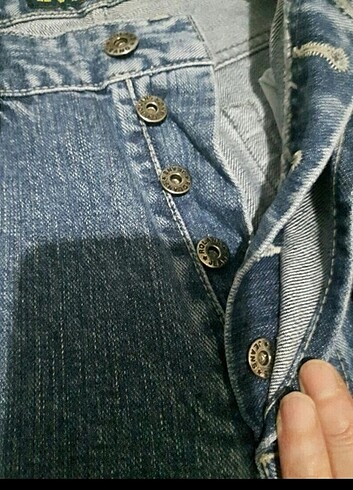s Beden mavi Renk Mavi düz inen jean vintage