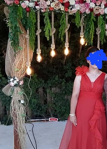 Nar çiçeği abiye