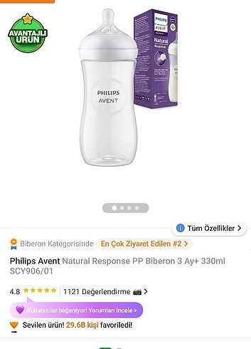 Beden Philips avent biberon