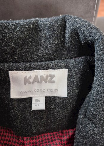 Gri Düğmeli Erkek Çocuk Kabanı - Görsel 2