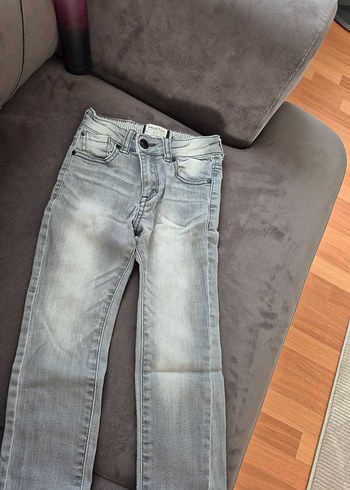 Gri Erkek Çocuk Kot Pantolon - Görsel 4