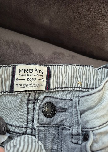 Gri Erkek Çocuk Kot Pantolon - Görsel 2