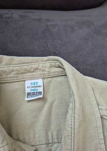 Erkek Çocuk Bej Keten Gömlek - Görsel 2