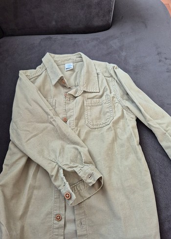 Erkek Çocuk Bej Keten Gömlek - Görsel 3