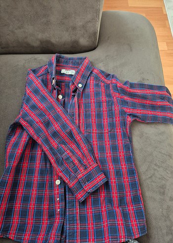 Düğmeli Kırmızı Erkek Gömlek - Görsel 3