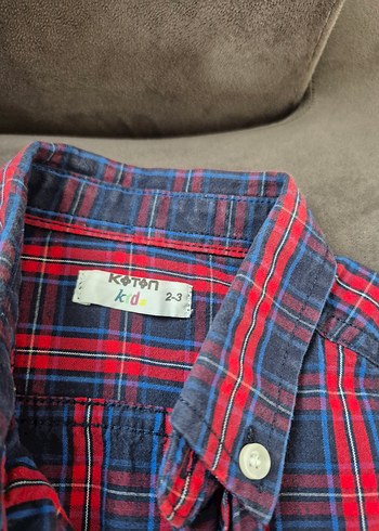 Düğmeli Kırmızı Erkek Gömlek - Görsel 2