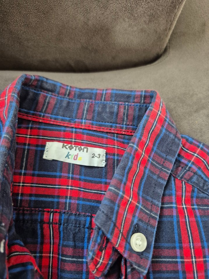 Düğmeli Kırmızı Erkek Gömlek - Görsel 2